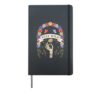 Stay Wild Skeleton Hand Floral Botanical Hardcover Journal, Black