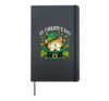St. Catrick's Day Irish Cat Leprechaun Hat St Patricks Day Hardcover Journal, Black
