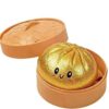 Steamed Bun Squeeze Fidget Toys,Glitter Stress Ball Soft Sensory Squeeze