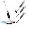 Steam Mop Cleaner with Multi-Surface Use, Extra Long Power Cord, Long Lasting & Quick Drying, Multi-Purpose Steamer for Hardwood Floors, Tiles, Carpet, Windows & Clothes,White