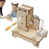 STEM Generator Kit, Hand Cranked Science Toy, Wooden Building Kit, Educatio