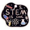 STEM Is Cool Enamel Pin, Science Lab Themed Lapel Brooch, Scientist Jewelry Gift for Teachers, Students, STEM Lovers, Backpack & Hat Accessory
