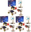 STEM Kits for Kids Ages 8-10-12-14, Stem Toys for Boys Age 8-12, Science Projects, Solar Car Building Kits, Activities Engineering Kit, Gifts for 8 9 10 11 12 Year Old Boys (Pack of 3)