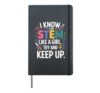 STEM Like A Girl Teacher National Women History Month Hardcover Journal, Black