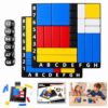 STEM Logic Puzzle Game Race to Fill Grid Brain Teaser Dice Game, 46,000+ Random Challenges, Strategy Board Game Educational Toys for Travel, Back to School, Family Game Night Kids 8+ (2 Players)