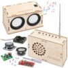 Stem Projects Toys for Boys age 8-12 12-14 Science Kit Building Own Bluetooth Speaker & FM Radio DIY Electronics Kit Science Experiments Kid 9-12 Boy Toys Birthday Gift 8 9 10 11 13 Year Old Teen Girl