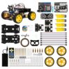 STEM Toy Smart Robot Car Kit for Kids, Educational Science Kits Compatible with Arduino IDE, Engineering Robot Kits with App & Remote Control, for Boys & Girls
