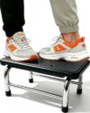 Step Stool, 440 lbs Heavy-Duty, Non-Slip Stainless Steel Platform for Adults, Lightweight Portable Foot Stool for Kitchen, Bathroom, Bedroom, RV, Home, Office