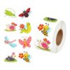 Sticker Rolls for, Kids 500-Piece Spring, Self-Adhesive Colorful Decorative