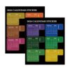 Stickers for Planners - 2 Sheets Labels Adhesive Accessory