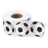 Stickers Roll of 500 Soccer Shaped Self-Adhesive 500pcs Labels