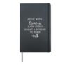 stick with love hate is too great a burden to bear Hardcover Journal, Black