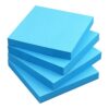 Sticky Notes 3x3 in, Self-Adhesive Note, 4 Pads, 100 Sheets/Pad (Blue)