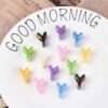 Stiesy 100Pcs Letter Y Acrylic Beads UV Plating Alphabet European Beads