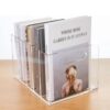 STLWR 5-Slot Clear Acrylic Magazine File Holder (Glacier Translucent)