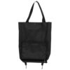 STOBAZA Foldable Wheeled Shopping Bag Large Capacity Black for Travel