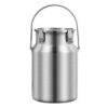 Storage Containers, 304 Stainless Steel Milk Bucket Wine Pail Barrel Tote Jug Drink Dispenser with Sealed Lid for rice flour sugar grain coffee bean storage(3.2 Quarts)