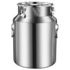 Storage Containers, 304 Stainless Steel Milk Can Jug Containers, Milk Can Transport Barrel Wine Oil Rice Pail Bucket Tote Jug for rice flour sugar grain coffee bean storage(42L)