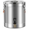 Storage Containers, 304 Stainless Steel Milk Can with Faucet, Bucket Tote Jug with Sealed Lid Heavy Duty for Milk and Wine Liquid Storage for rice flour sugar grain coffee bean storage(20L)