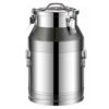 Storage Containers, 304 Stainless Steel Milk Tank with Sealing Cover, Heavy Duty Milk Bucket Wine Pail Bucket Tote Jug for rice flour sugar grain coffee bean storage(16.9Gal/64L)