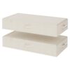 StorageWorks 7 Inch Low Profile Under Bed Clothes Storage Bins with Lids