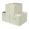 StorageWorks Storage Basket for Shelves, Light Green, Extra Large, 3-Pack