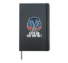 Storm Spotter Weather Net Tower Funnel Cloud Badge Graphic Hardcover Journal, Black