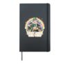St. Patrick's Day Anime Leprechaun Girl Rainbow Shamrock Hardcover Journal, Black
