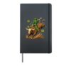 St. Patricks Day Bull Rider Cowboy Rodeo Lucky Shamrock Hardcover Journal, Black