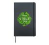St Patrick’s Day Drinking Squad Lucky Irish Shamrock Party Hardcover Journal, Black