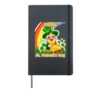 St Patricks Day Irish Leprechaun Saint Paddys Shamrock Lucky Hardcover Journal, Black