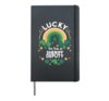St Patrick's Day Lucky Sheriff Deputy Job Shamrocks Irish Hardcover Journal, Black