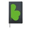 St Patricks Day Matching Couples Lucky Shamrock Right Side Hardcover Journal, Black