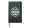 St Patricks Day Prone to Shenanigans and Malarkey Irish Hardcover Journal, Black