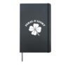 St Patrick's Day Women Feral and Lucky Hardcover Journal, Black