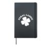 St Patrick's Day Womens Feral Lassie Hardcover Journal, Black