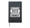 Straight Outta Friendsgiving Dinner Hardcover Journal, Black