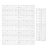 Straight Ruler 20cm Plastic with Large Numbers and Wave Edge 10pcs
