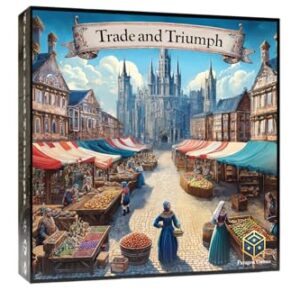 Strategy Board Game for Adults & Families | Easy to Learn Medieval Trading Game | Trade and Triumph by Paragon Games | 2-4 Players, Ages 13+, 60-90 Min