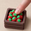 Strawberry Crate Fidget Toy, Miniature Fruit Crate Clicker