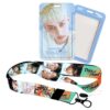 Stray Kids Run IT Photocard Holder Case and Lanyard Set, 1 Pcs Lanyard & 1 Pcs ID Photo Holder Stray Kids Plastic Badge Holder with Strap SKZ Merch Gift (BANGCHAN2)