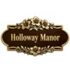 Street Mailbox Address Plaque Vintage Metal Aluminum Personalized Custom House Numbers Name Sign Weather Resistant Outdoor Door Yard Home Plaques
