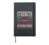 Strength is What We Gain from The Struggles We Overcome Hardcover Journal, Black