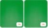 Strictly Briks Building Brick Baseplate for Building Toy Projects, Large Toy Building Sets - Compatible with Major Block Brands - 15 x 10.5 in, Green (Pack of 2)