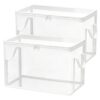 Stuffed Toy Storage Box - Plush Animal Organizer Chest, 2 Pieces, Home Use