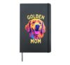 Stunning Golden Retriever 'Golden Mom' Mother Goldens Dogs Hardcover Journal, Black