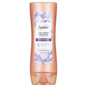 Suave Professionals Thickening Conditioner Collagen Infusion For Fine to Flat Hair Conditioner for Volume 12.6 oz (Pack of 6)