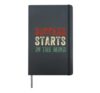 Success Starts In The Mind Motivational Positivity Quote Hardcover Journal, Black