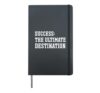 Success: the ultimate goal, empowerment Hardcover Journal, Black