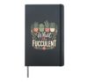 Succulent Plant Lover Funny Botanical Cactus Gift Hardcover Journal, Black